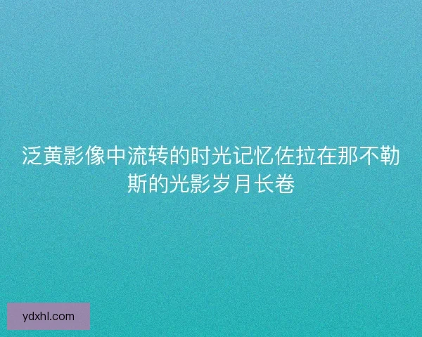 泛黄影像中流转的时光记忆佐拉在那不勒斯的光影岁月长卷